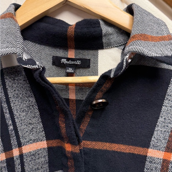 Madewell Flannel Bromley Button Down Shirt Shirt Size XS - Picture 3 of 4